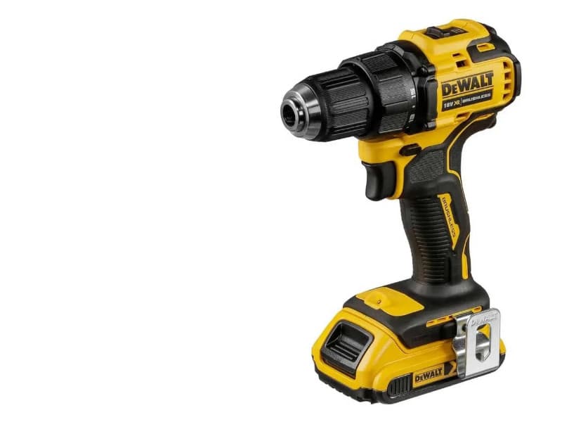 Perceuse visseuse Compacte XR 18V 2Ah Li-Ion Brushless DEWALT
