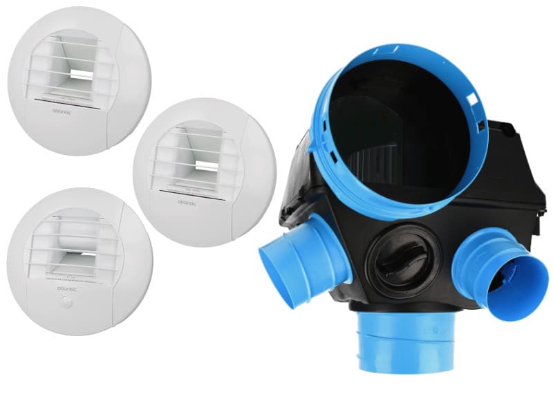 Kit VMC hygroréglable "Hygrocosy" à suspendre